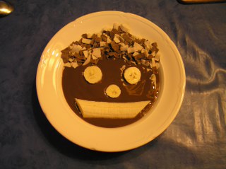 recept Chocoladetoetje met banaan